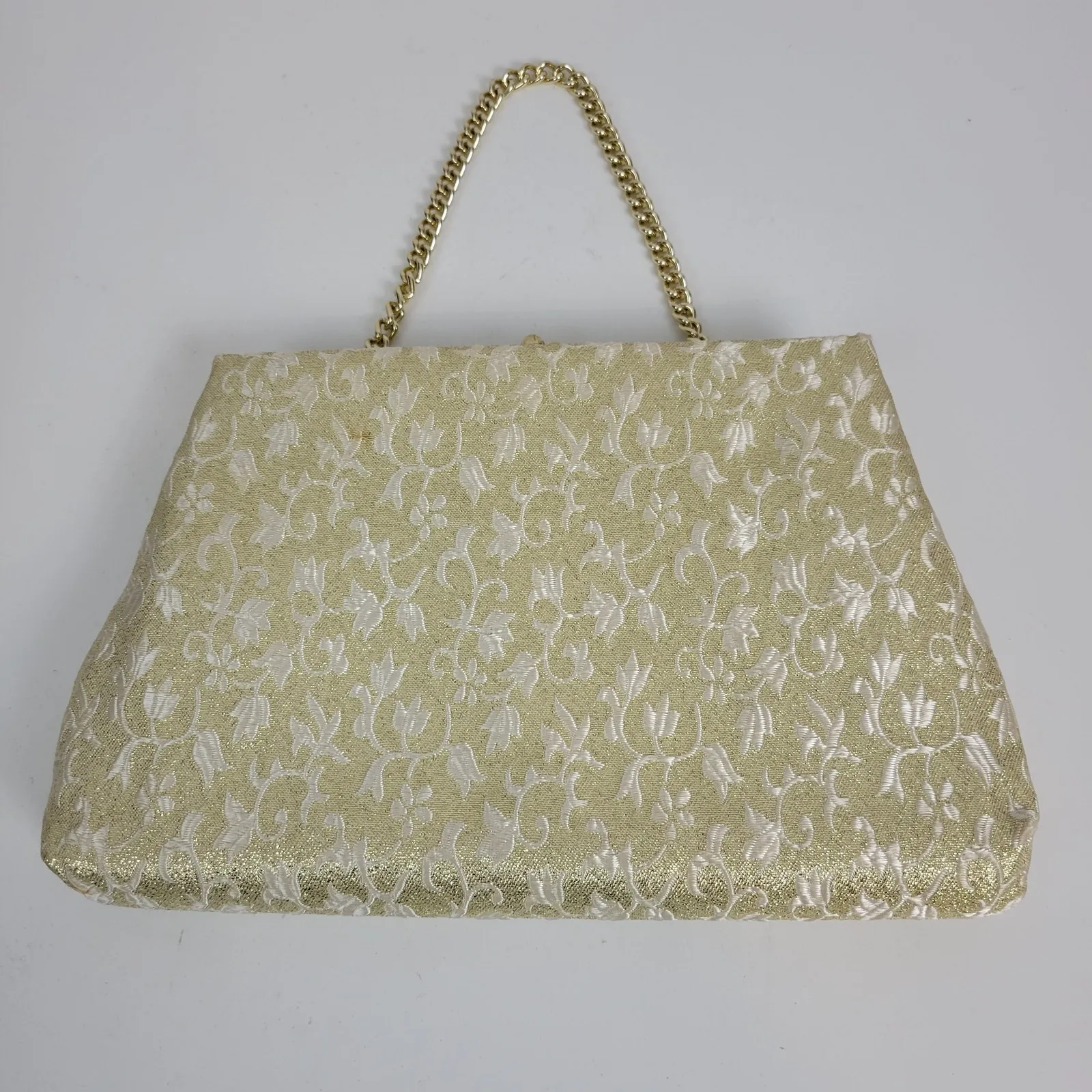 Vintage Town & Country Womens‎ Bag One Size Classy Gold Chain Clutch Purse - Image 2