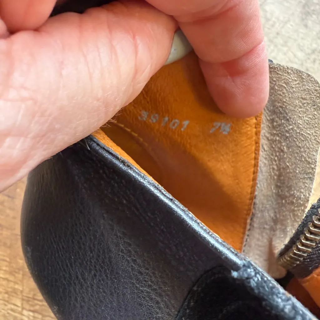 Madewell The Charley Boot Ankle Bootie Women's 7.5 Black Leather Zip Boots Shoes - Image 11