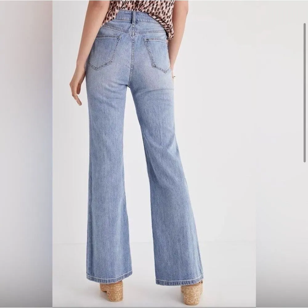 Pilcro Anthropologie Jeans Bootcut High Rise Trouser Light Wash Women’s Size‎ 28 - Image 2