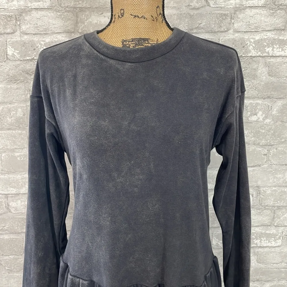 Wild Fable Black Washed Sweatshirt Dress - Image 2