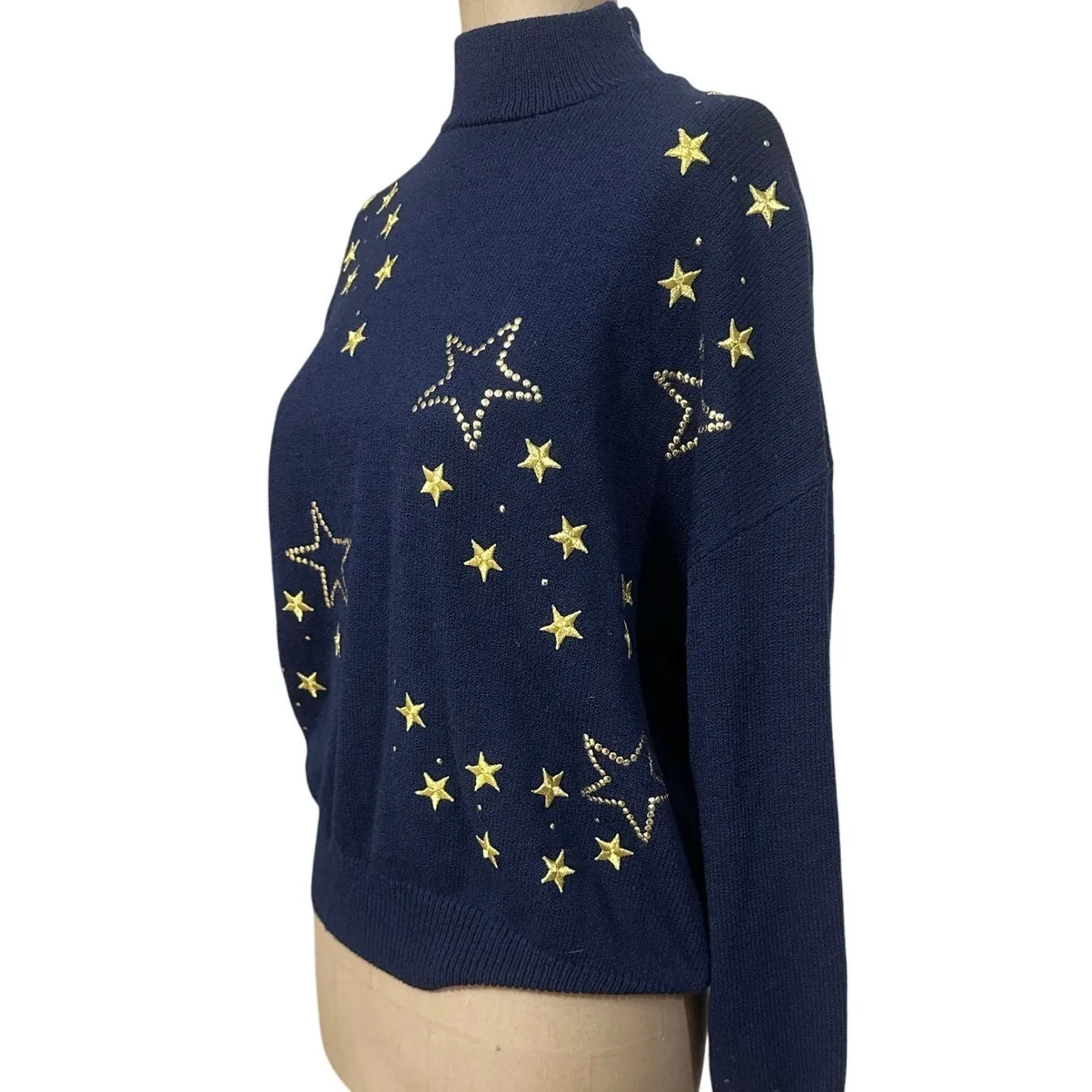 St. John Turtleneck Vintage Shooting Star Embroidered - Image 5