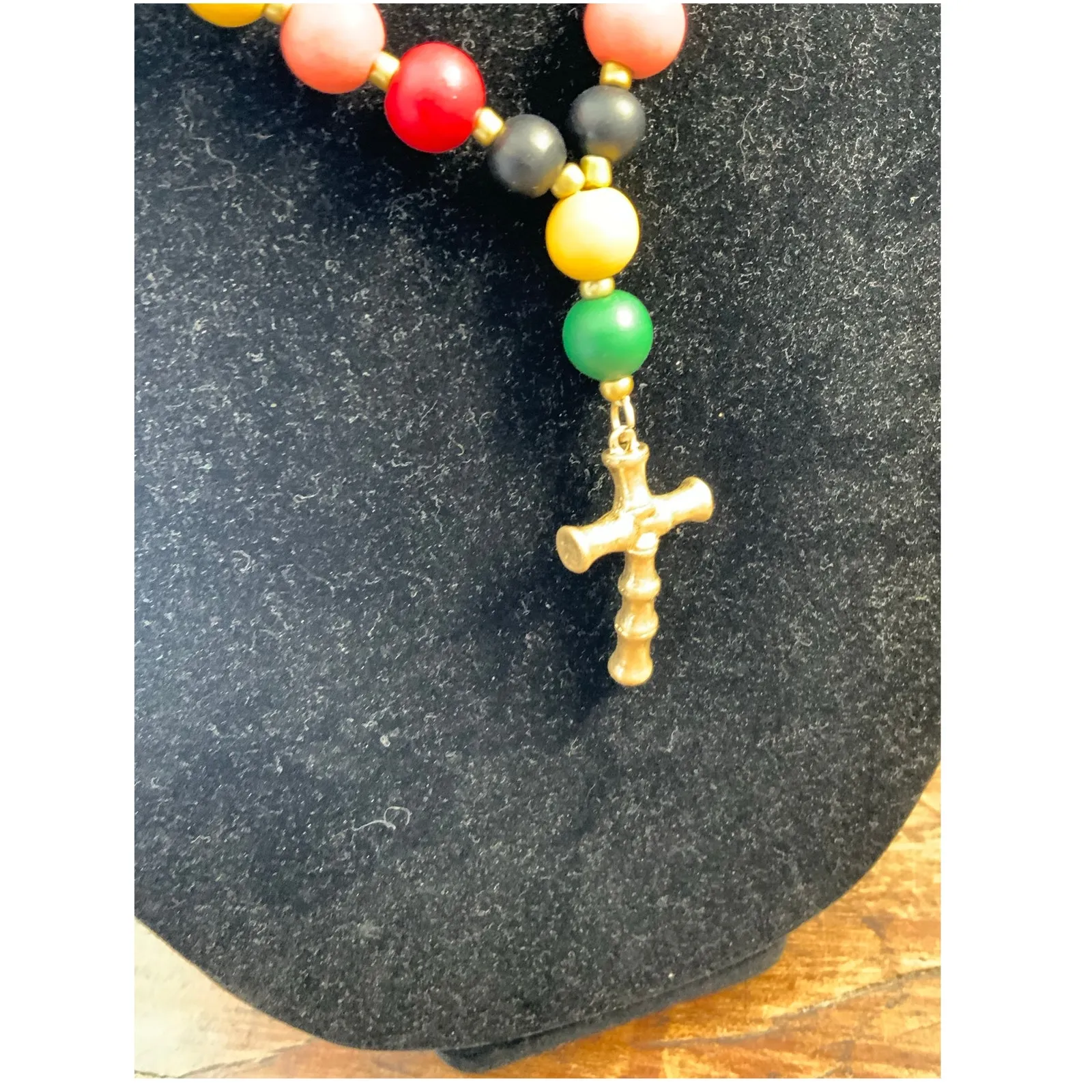 Plunder Beaded Cross Necklace‎ - Image 2