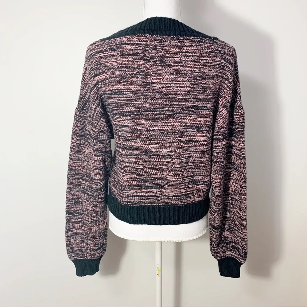 Lovers + Friends Freya V-neck Balloon Sleeve Crop Sweater Size S - Image 9