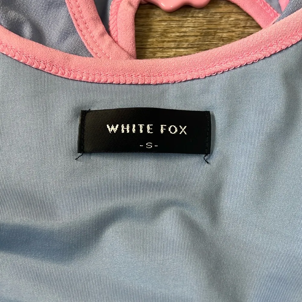 White Fox Living Free Periwinkle Halter Mini Dress Size Small - Image 5