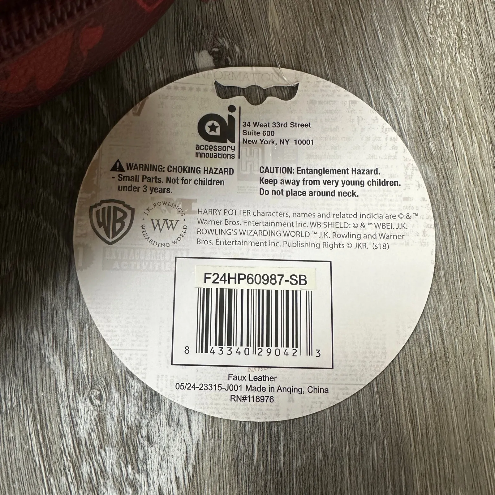 Harry Potter  Red Mini Backpack NEW - Image 7