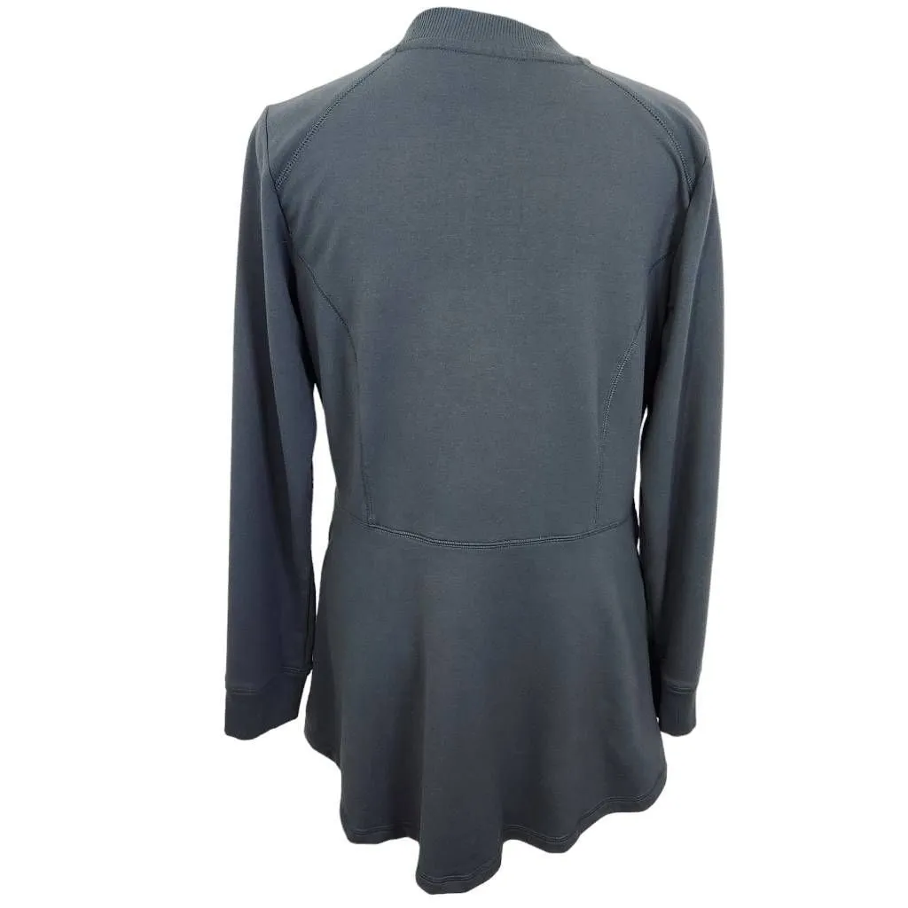 D&Co. Gray Knit Jacket Size XXS Casual Gray Zip Front Jacket Zip - Image 2