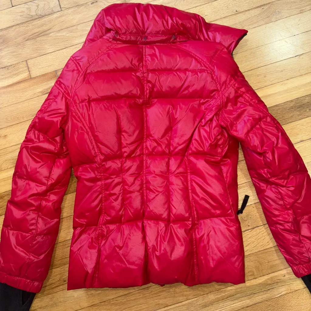 S13 NYC Quilted Down Puffer Coat RED - Image 6