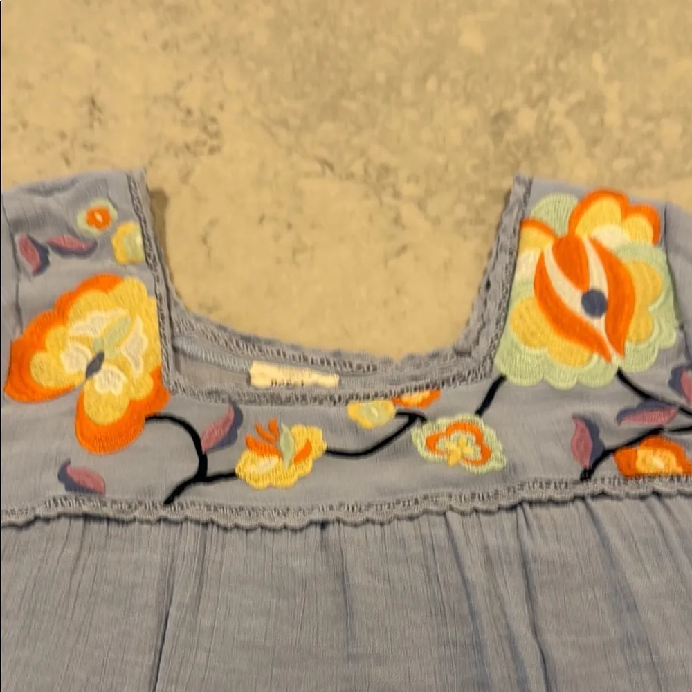 Perch by Blu Pepper Embroidered Blue Women's Top size 3x - Image 2