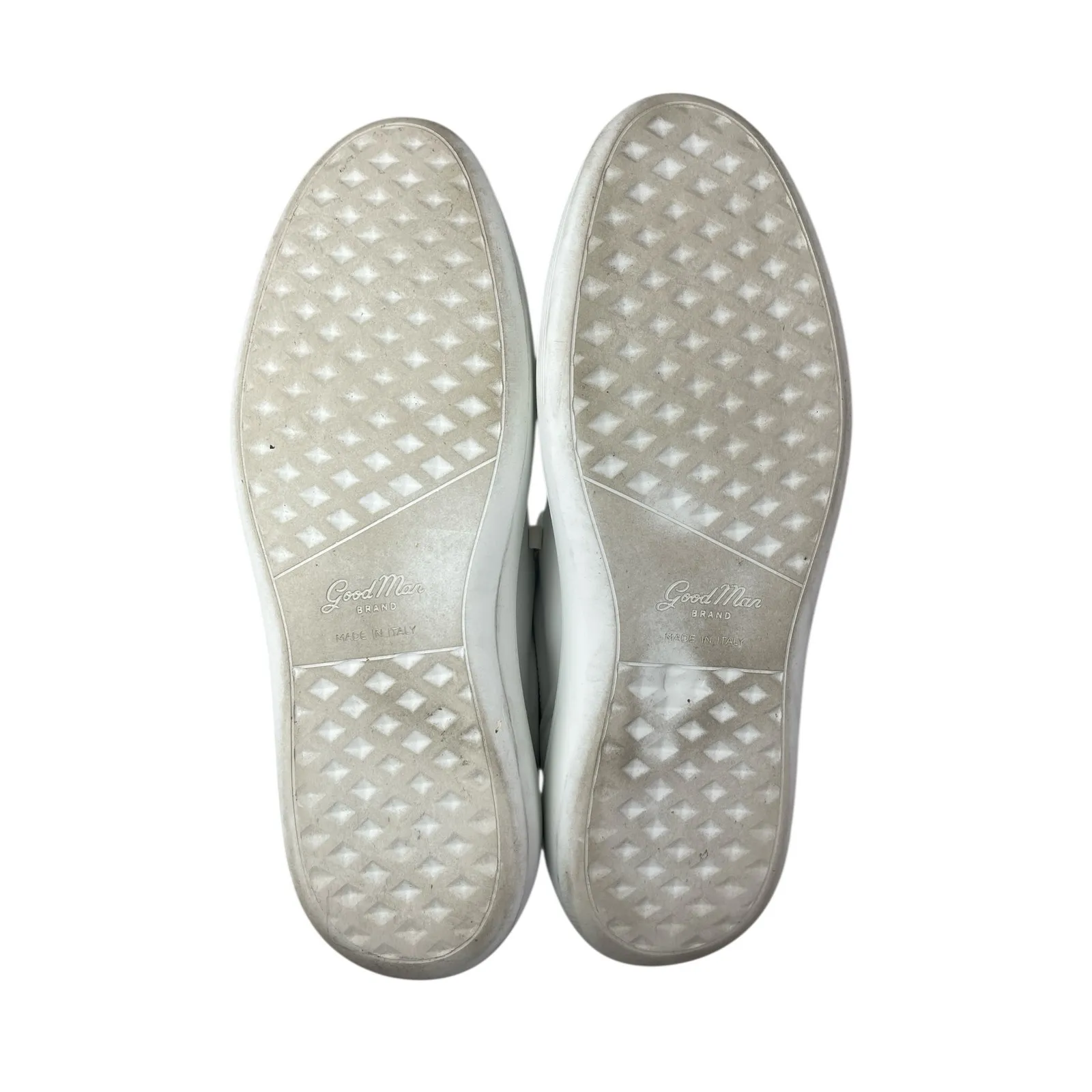 Good Man Men's White Leather Low Top Lace Up Athletic Sneakers Shoes Size 11 - Image 5