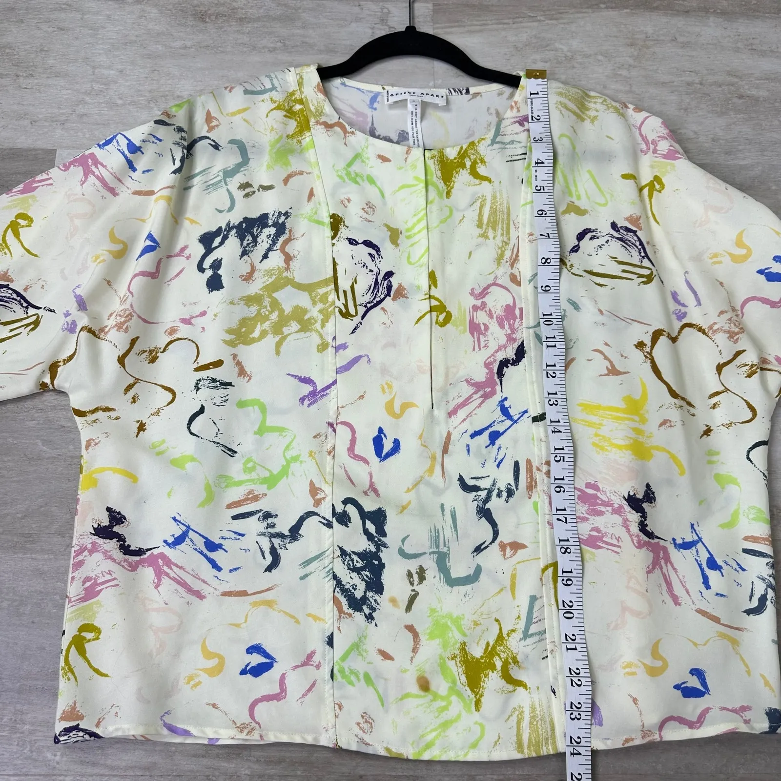 Apiece Apart Bequia Top in Brushstrokes Floral size 0 career - Image 7