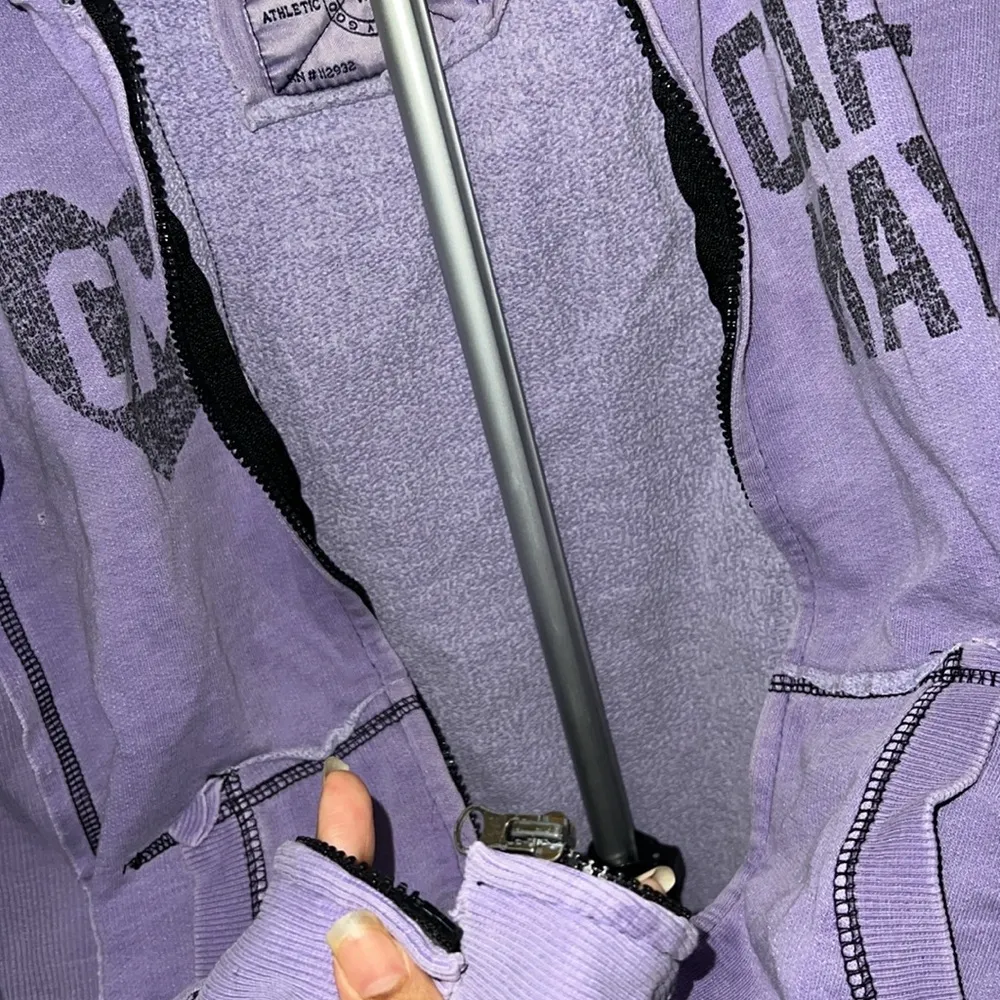 Vintage Cape May Zip Up Hoodie Purple Size M - Image 5