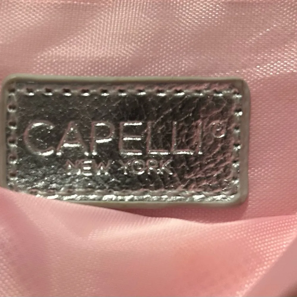 Capelli New York Pink and Yellow Crossbody Bag with Soft Texture /Flap Closure - Image 5