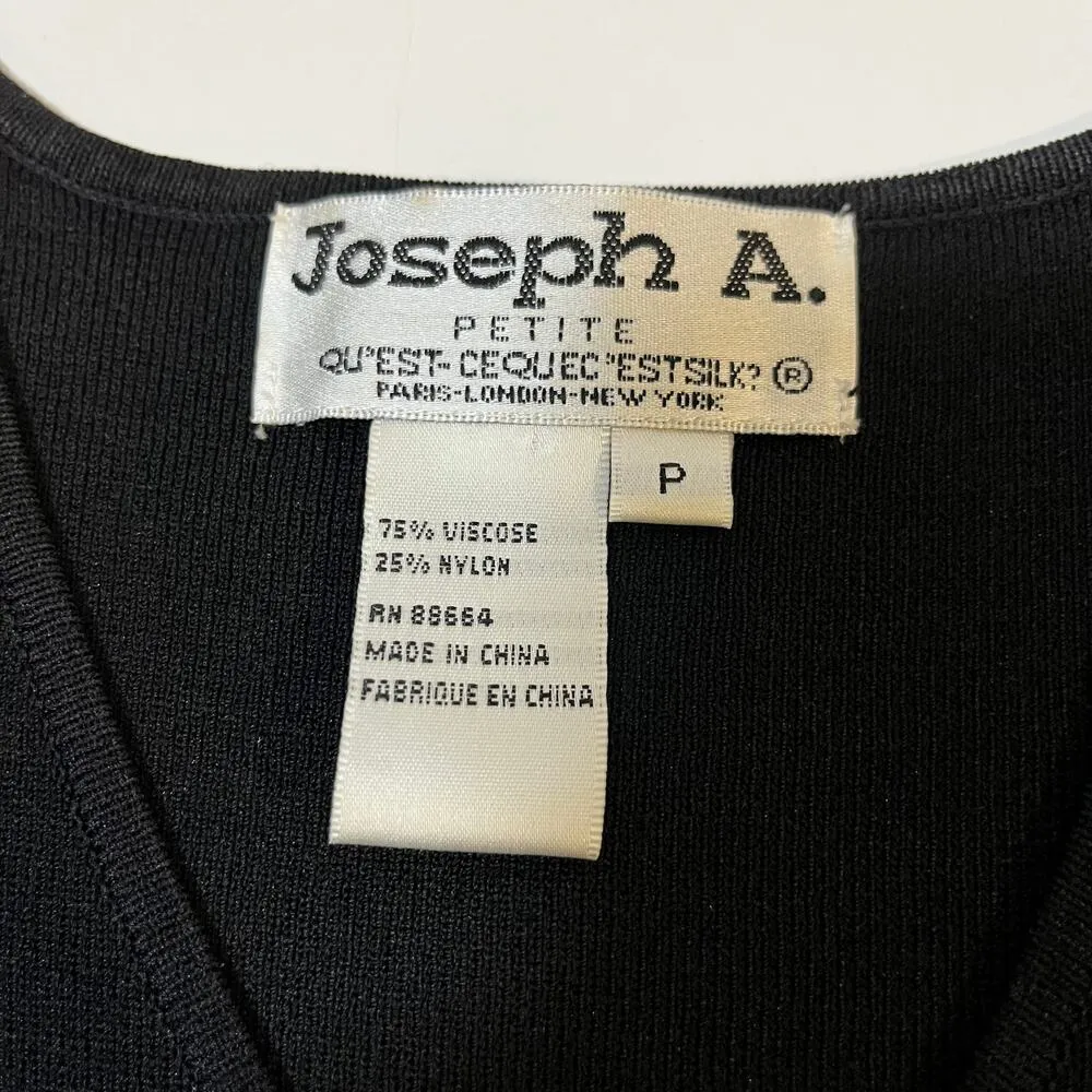 Vintage‎ Petite Crochet Tank Top Vest Black Small Festival Cottage Boho Hippie - Image 3