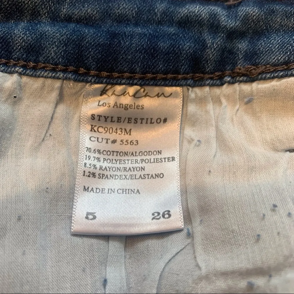 KanCan Distressed Denim Jean Skirt Size undefined - Image 8