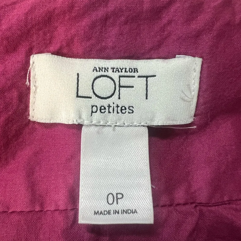 LOFT Rich purple/Pink Skirt Sz 0P - Image 3