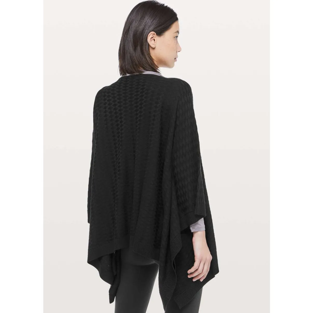 Lululemon Black Divinity Poncho *Woven One Size - Image 2