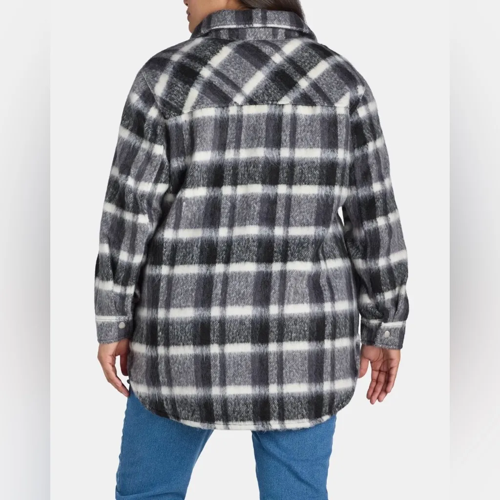 NWT - Brushed Plaid Shacket. - Image 3