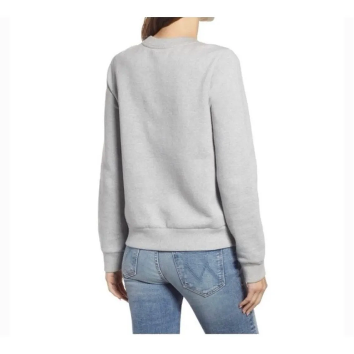 New Womens Halogen Wine is my Valentine Crewneck Humor Sweatshirt - Sz XS - Image 2