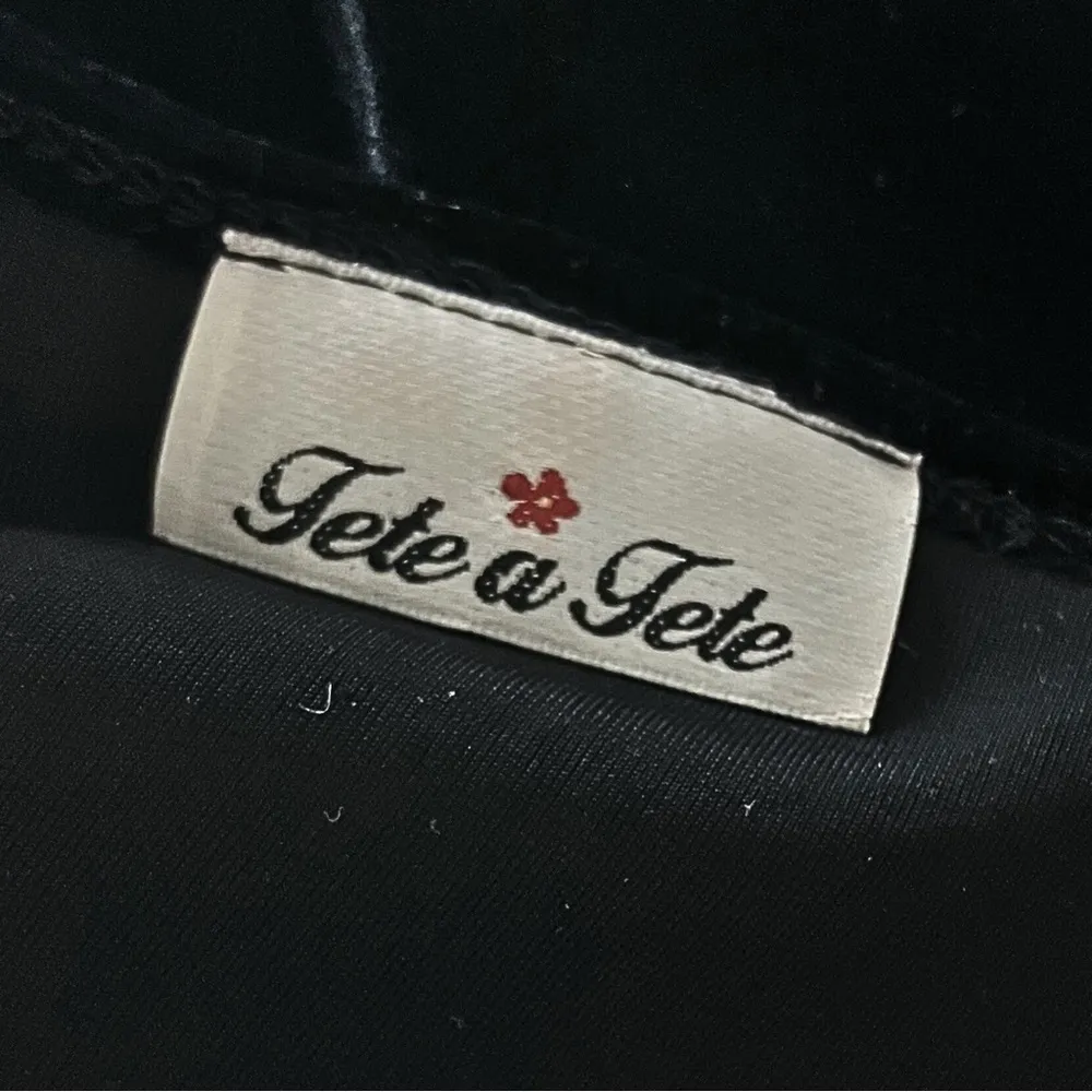 Vintage 80s 90s Black Velvet Gothic Ruched Going Out Top XS Whimsigoth Punk Goth - Image 7