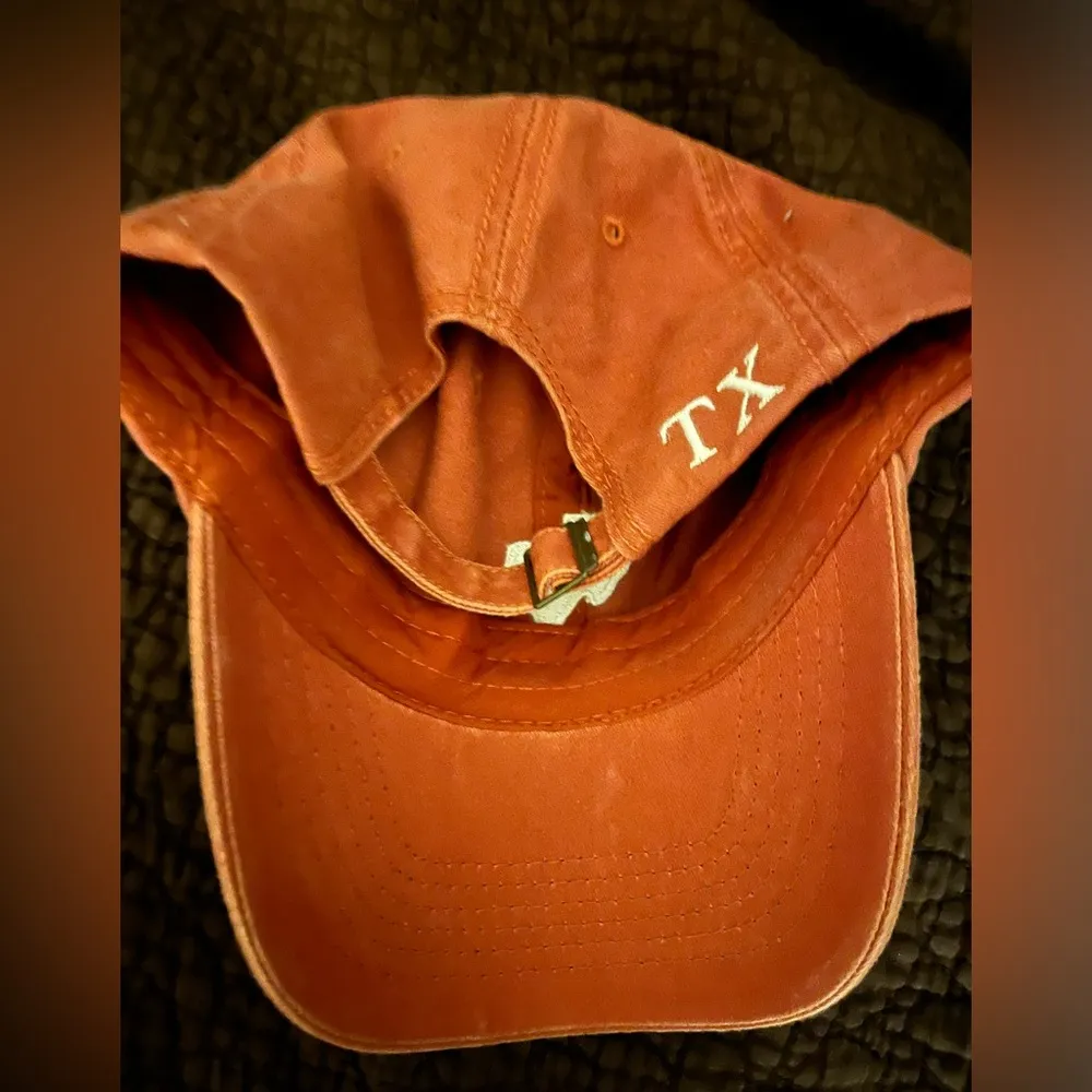 Burnt orange white Texas hat - Image 2