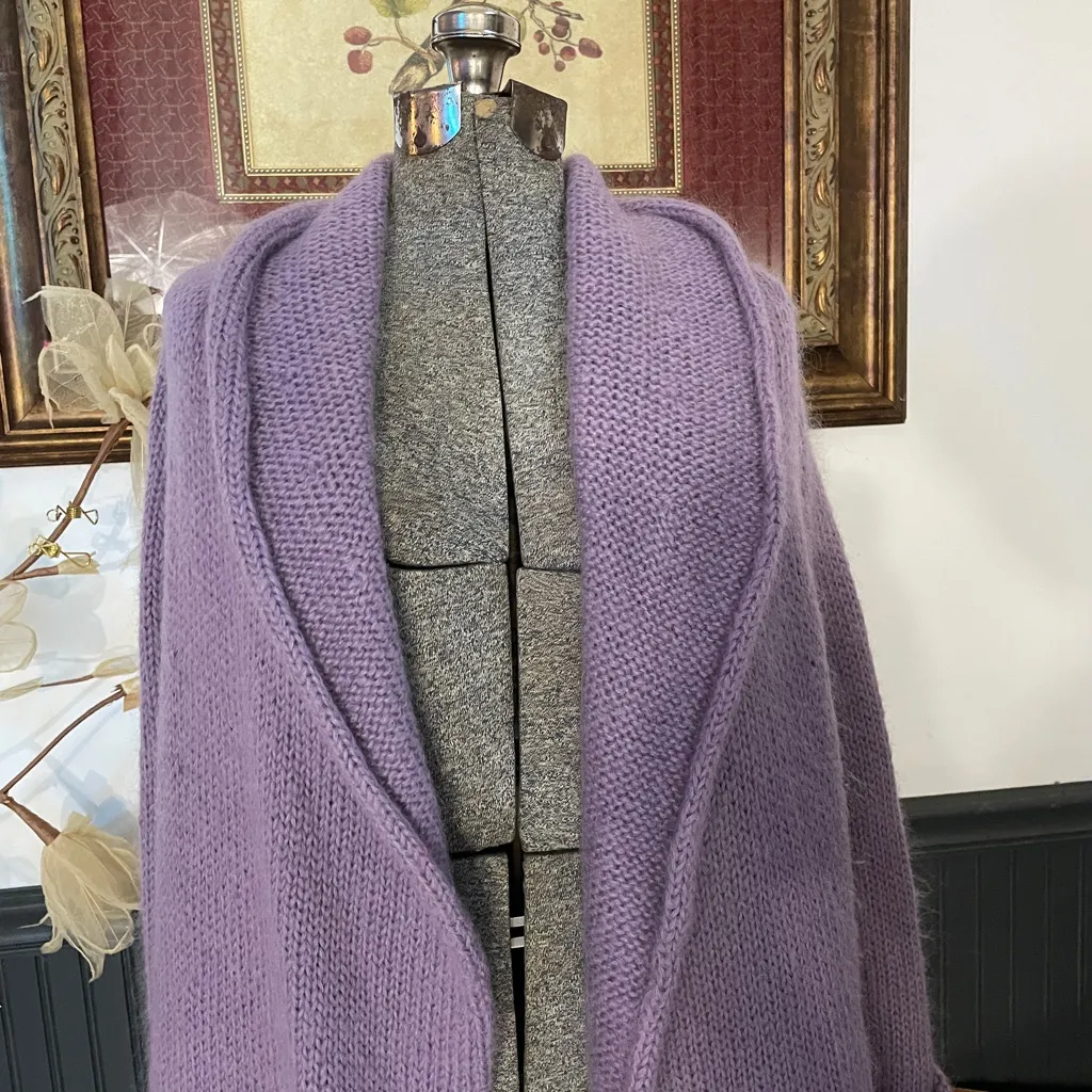 Soft Surroundings Telluride Topper Lavender Mohair Wool Open Duster - PS ๐งก๐ - Image 5