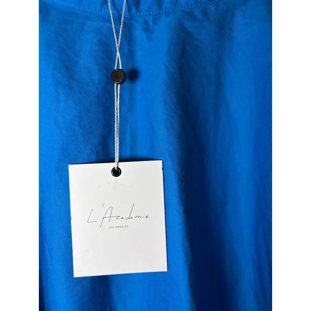 Women's L'Academie Blue Asymmetrical Mini Skirt S New Preppy, Coquette, Girly - Image 6