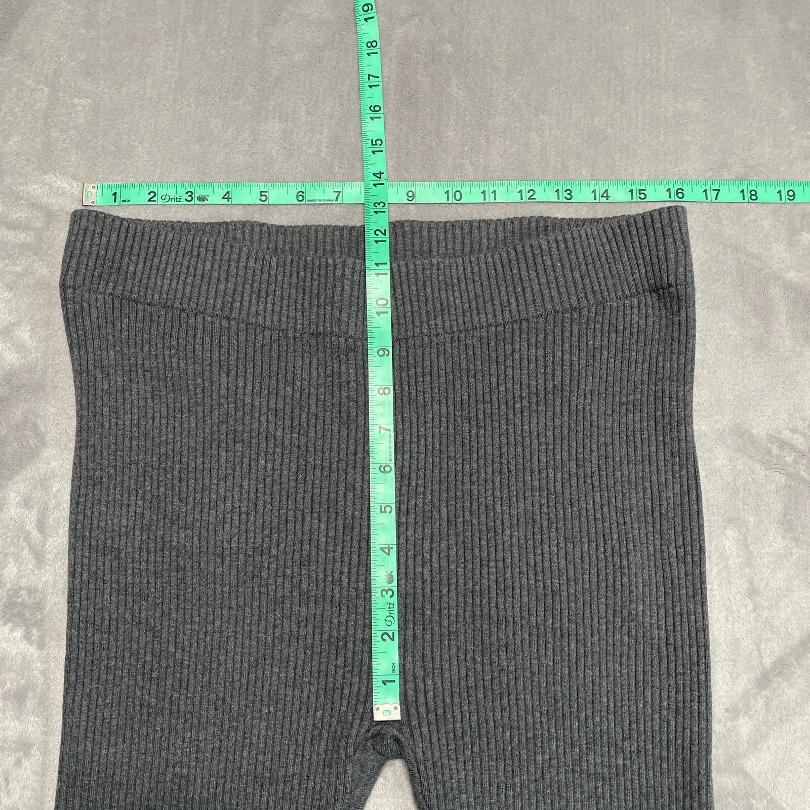 Lunya CottonSilk Ribbed Leggings Womens XL Grey Quiet Luxury Sleepwear Cozy Soft Gray - Image 8