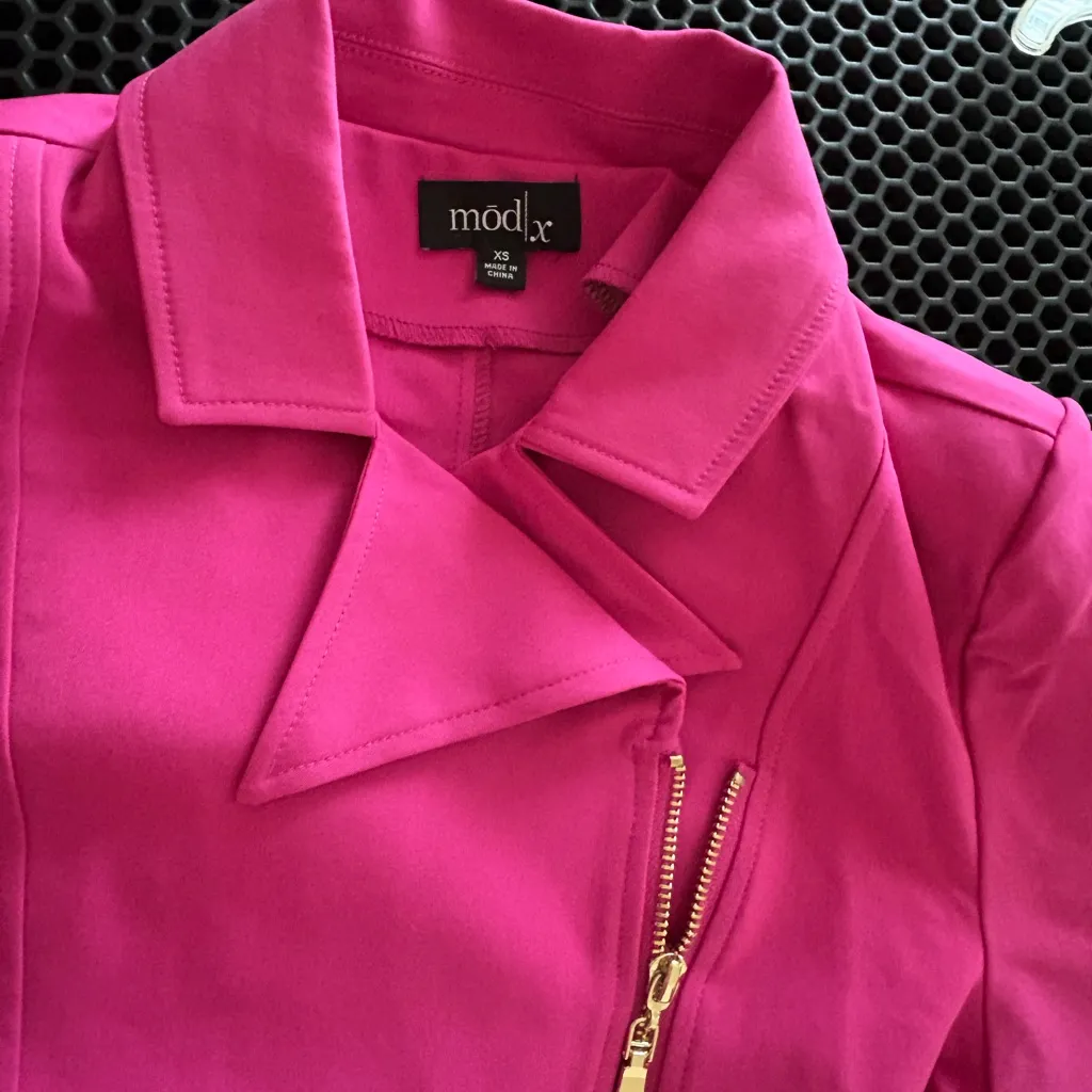 Women's Pink Jacket Mod/ x New Size XS - Image 8