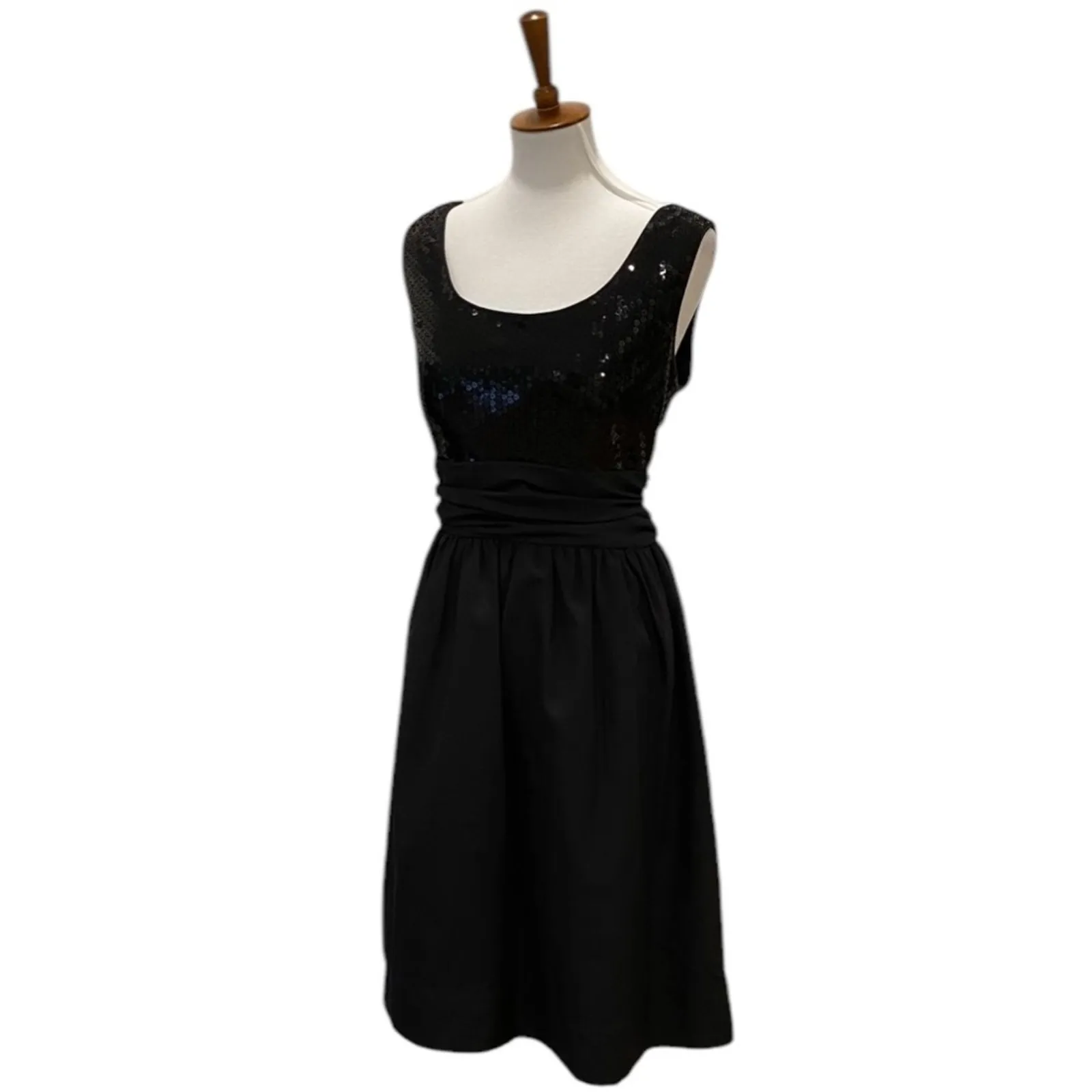 Vintage Black Cocktail Dress 16 Retro Plus Semi Formal 1X Dress Classic Party - Image 4