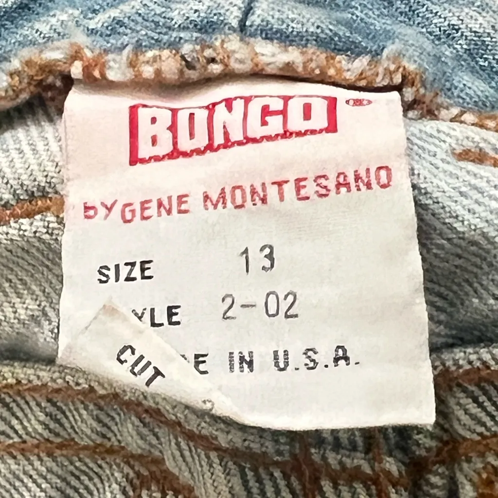 Vintage 80's 90's BONGO High Rise Mom
Short light wash Jean USA 
Gene Montesano - Image 12