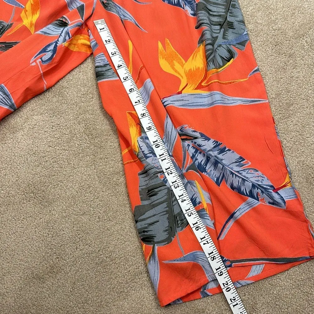 Patrons of Peace NWT Tropical Print Drop Crotch Pockets Jumpsuit Women Medium - Image 8