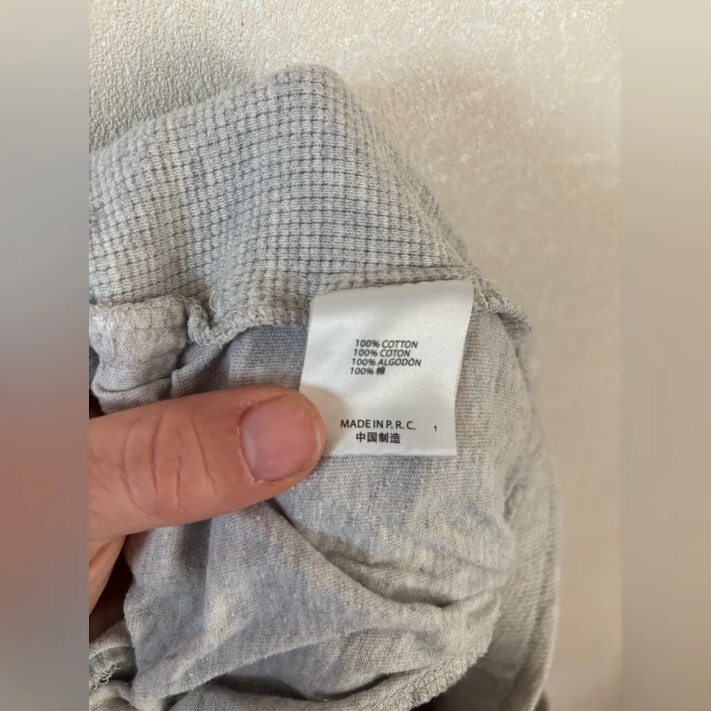 Brandy Melville Booty Shorts gray waffle knit - Image 6