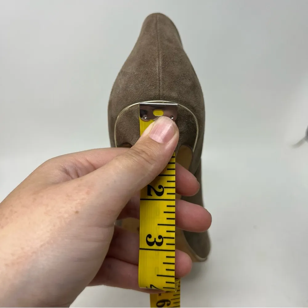 Coach Adriana Peep Toe Suede Heel Size 8 B - Image 13