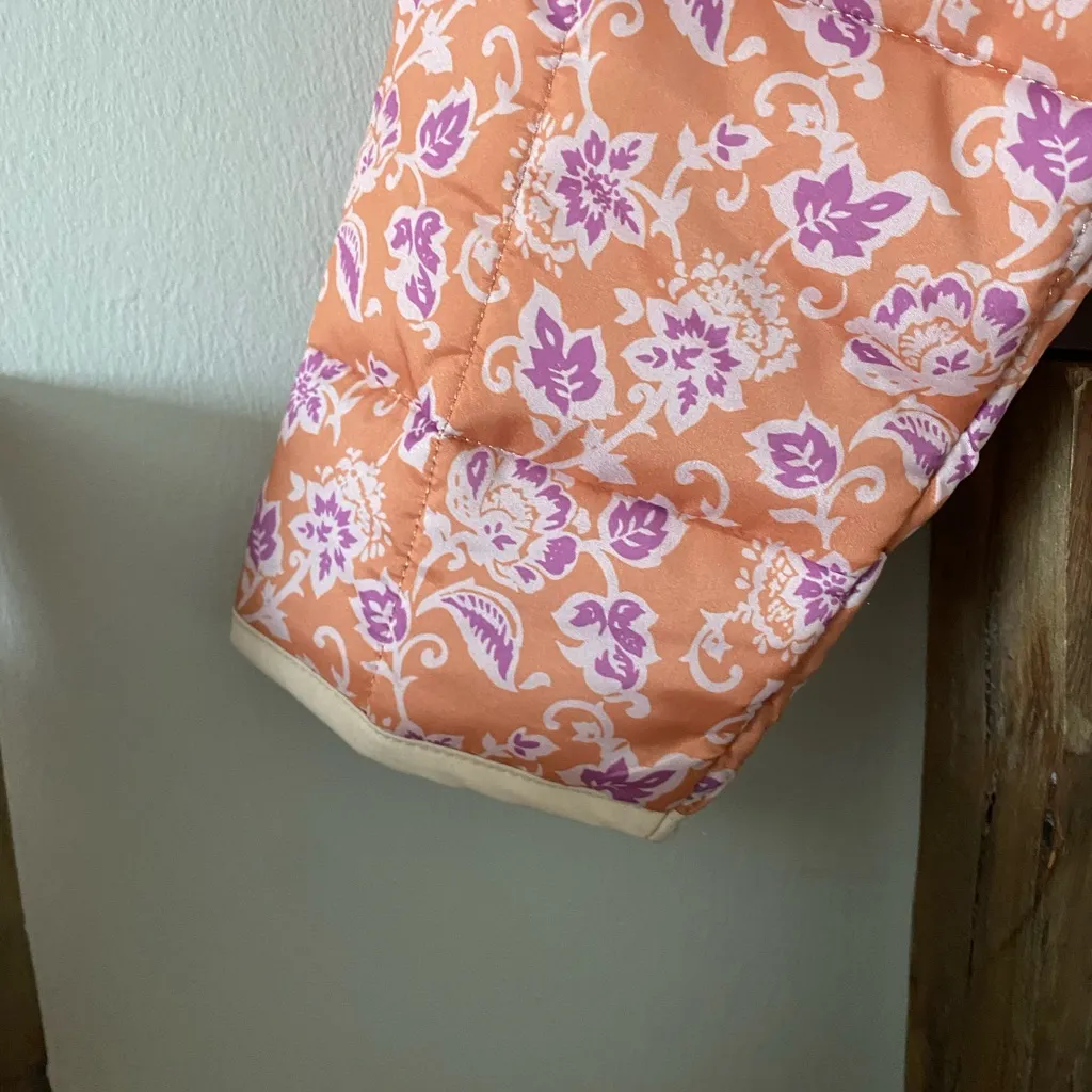 NWOT Panache Apparel Pastel Orange Purple Ruby Paisley Floral Jacket size XL - Image 10