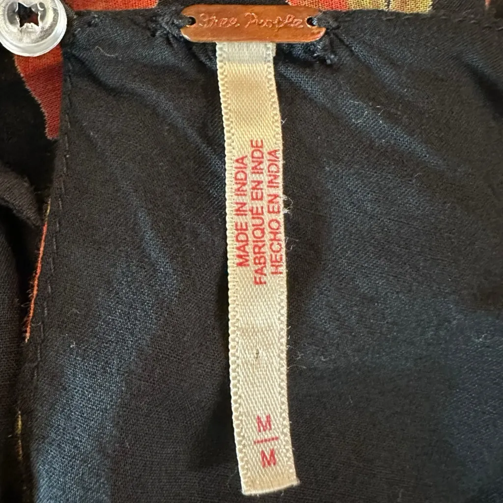 Free People Medium Dainty Keep You Mini Dress Ditsy Black Floral Long Sleeve - Image 13