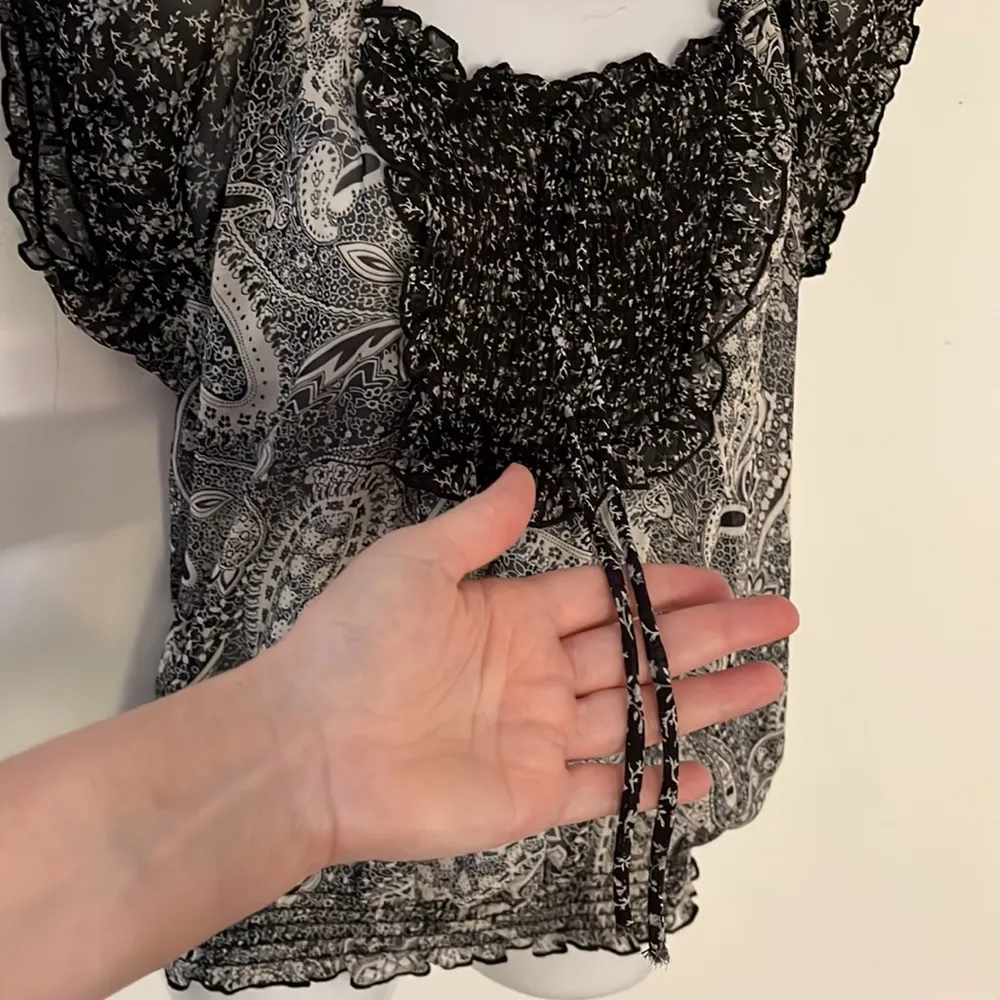 Papaya semi sheer shirt - Image 3