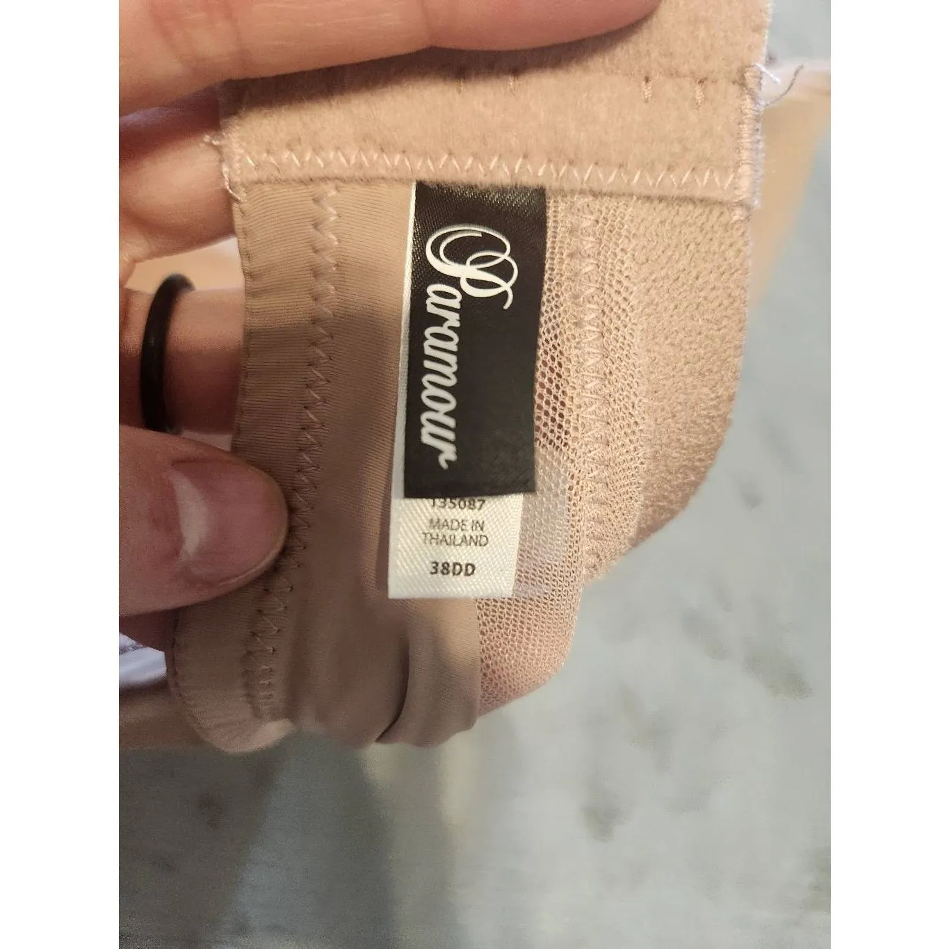 Paramour by Felina Amaranth Contour Bra 135087 Tan Size 38DD - Image 3