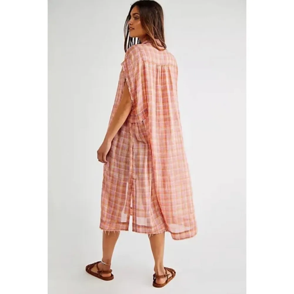 Free People  Isabel Plaid Maxi Top Dress - Image 9