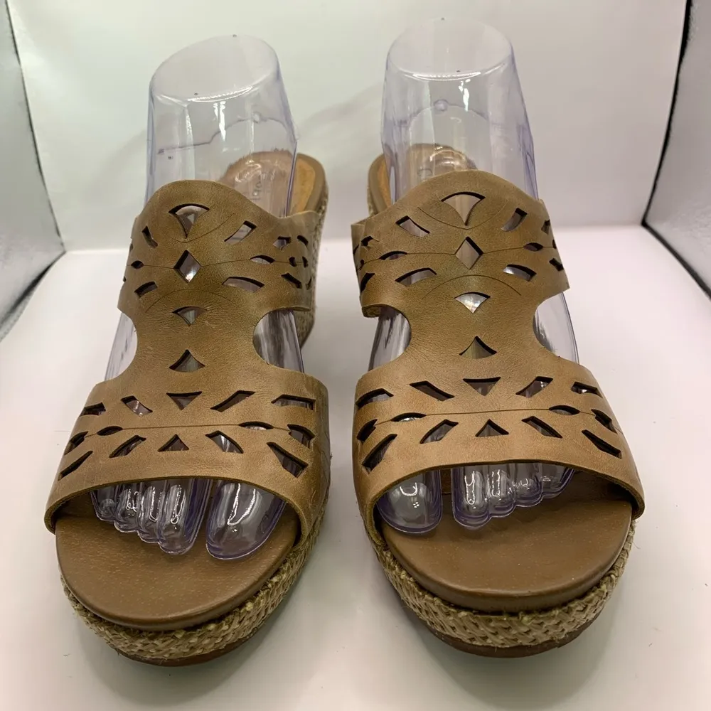 COBB HILL WEDGE PLATFORM BY NEW BALANCE WOMENS SHOES SIZE 10 M Tan - Image 3