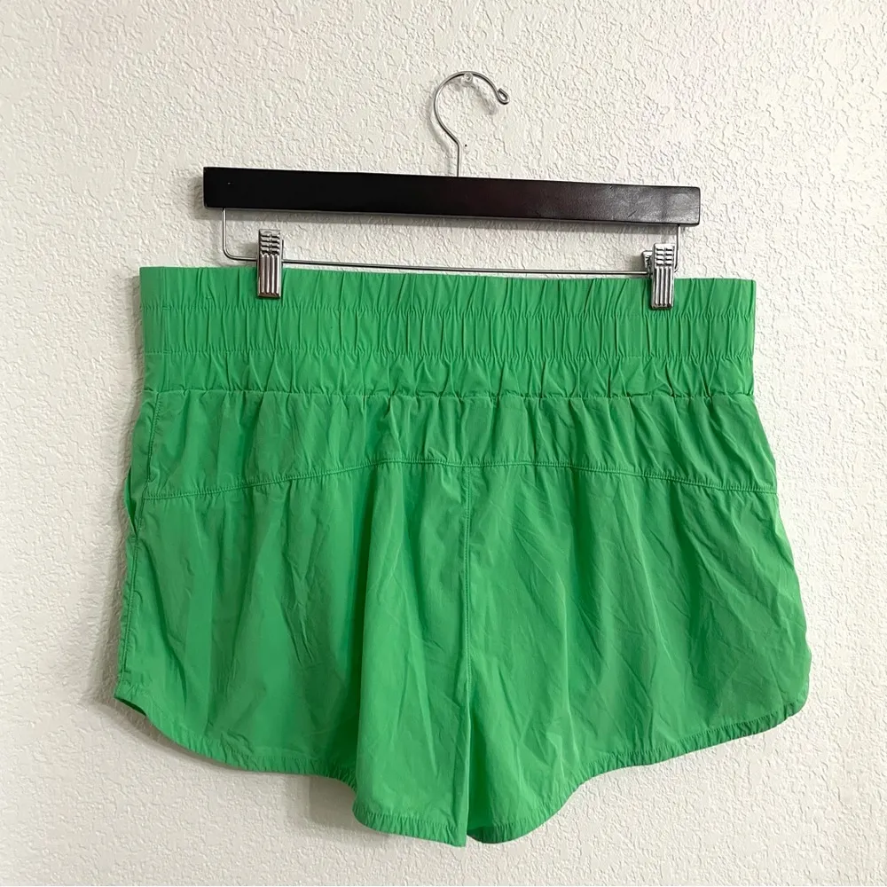 Joy lLab Womens Shorts Green Athletic Running Wide Waistband Lined Size XL - Image 2