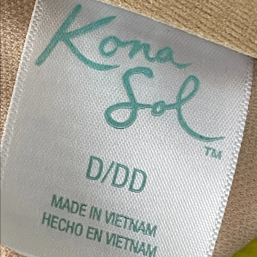 Kona Sol Cream and Black Polka Dot Bikini Top Swimwear - Image 5