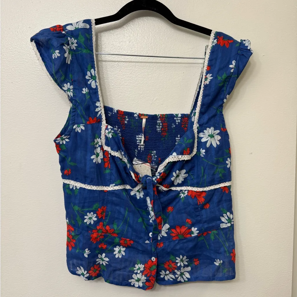 NWT Free People Call Me Baby Blouse Women’s Button-Up Casual Shirt - Image 4