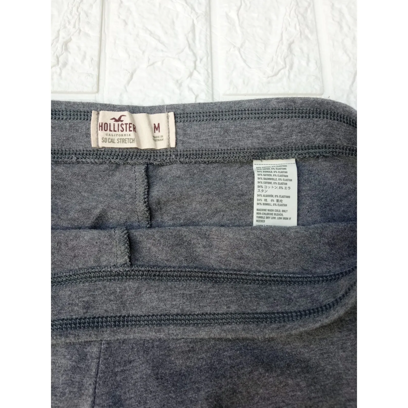 Hollister Comfy Strech Leggings Gray Pull On Size Medium - Image 5