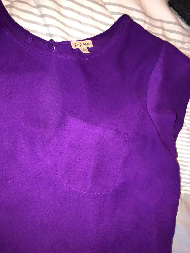 Purple Blouse Size M - Image 2