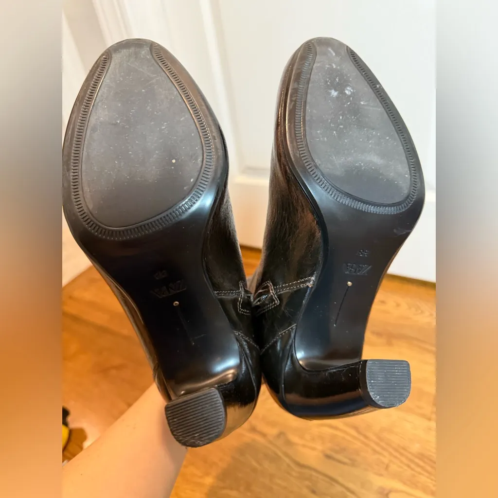 Zara Dark Brown Ankle Boots size 38 - Image 5