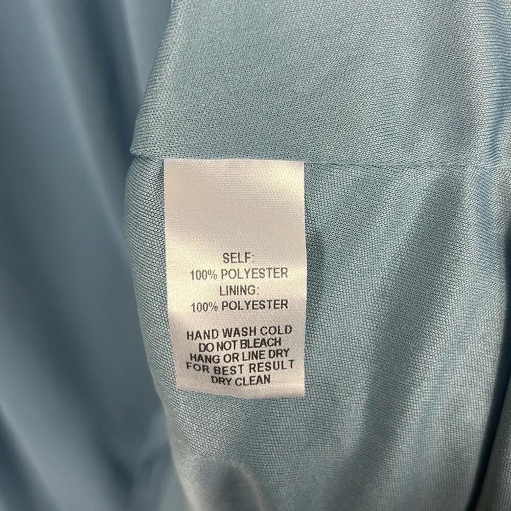 Lulus Mythical Kind of Love Slate Blue Maxi Dress Womens XS Backless Wedding - Image 8