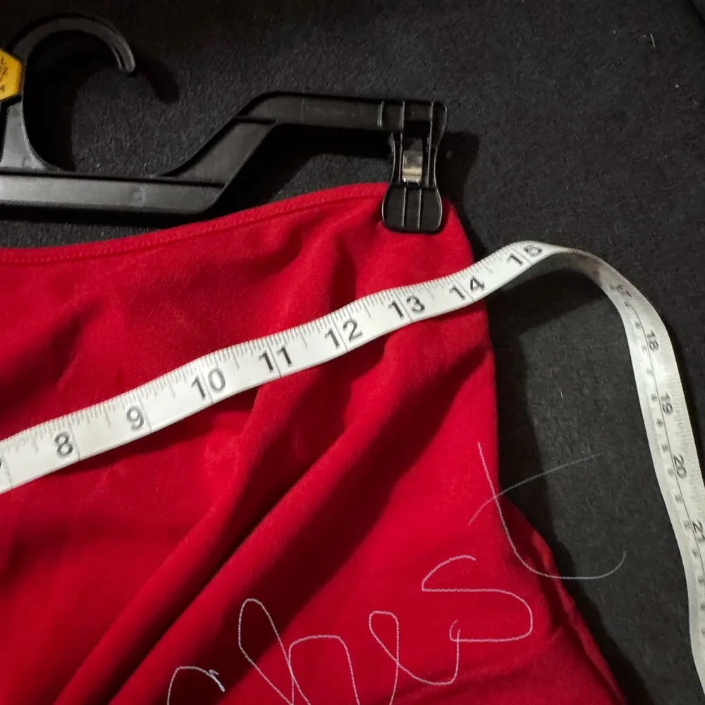 Elegant Red Maxi Wrap Dress with Ruched One Shoulder - Image 10