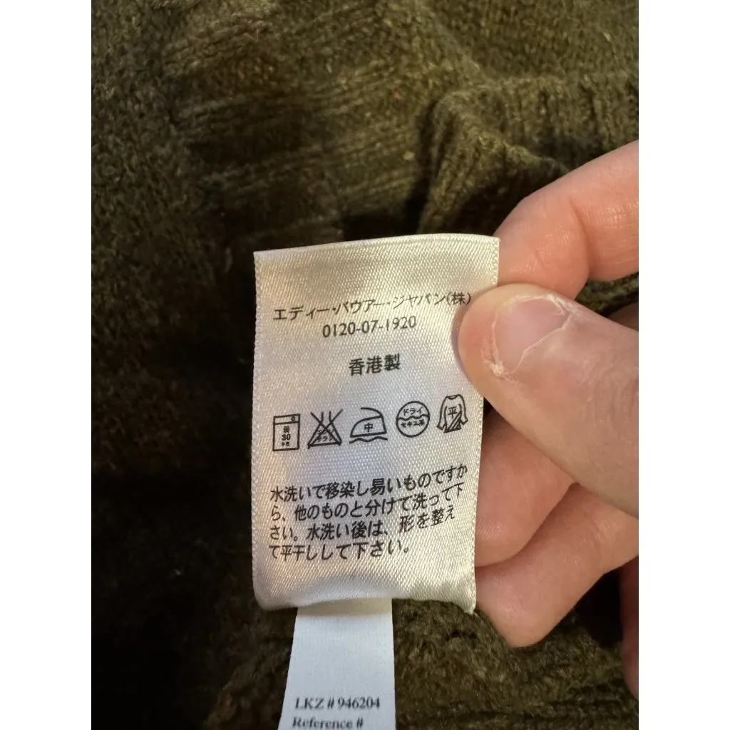 Eddie Bauer Women XXL Green‎ Rabbit Hair Blend Knit Hooded Pocket Sweater Vest - Image 11