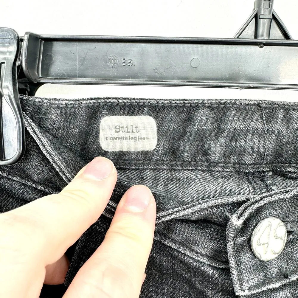 Adriano Goldschmied Silk Cigarette Skinny Black Cropped Jeans Size 25R - Image 3