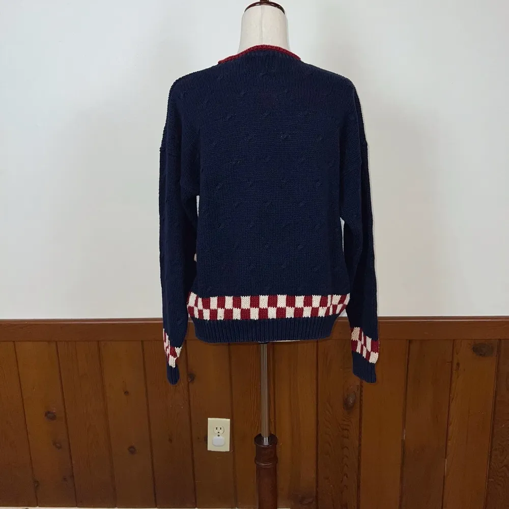 Adorable Vintage 1980s/90s Countryside Classics Hand Embroidered Sweater! Size XL - Image 2